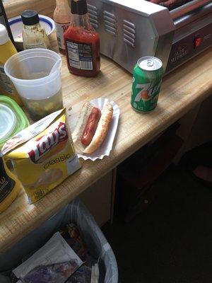 $2 for soda, hot dog, & chips