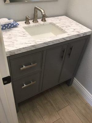 Installed vanity!