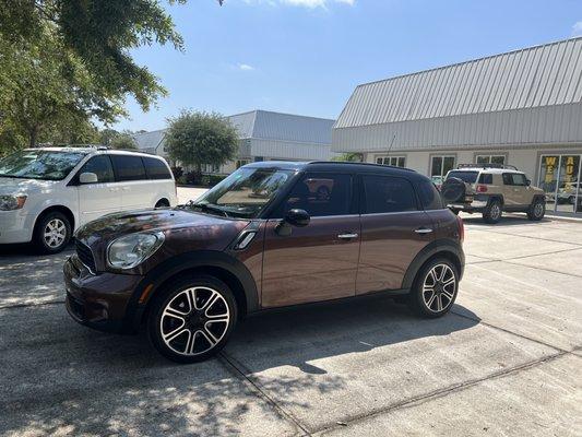 very happy with our new-to-us mini cooper