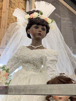 Black bridal beauty doll