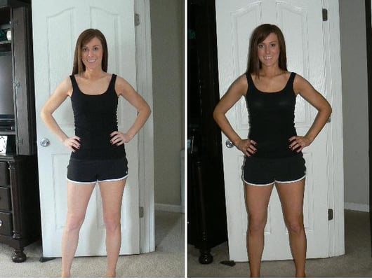 Spray Tan Full Body before and after