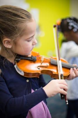 Suzuki Strings program from Preschool through 5th grades.