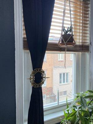 The variety of blackout curtains, that actually work and look great, is amazing. And I love the curtain tiebacks.