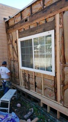 Windows and stucco