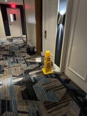 Leak outside our door