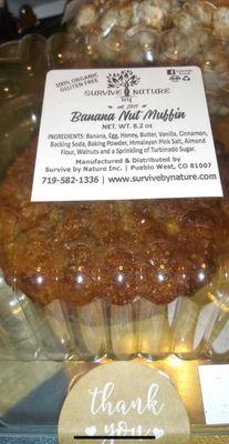 Banana nut muffin