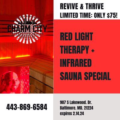 Rekindle your vitality, immunity, and energy with our limited-time Revive & Thrive healing duo! For only $75.