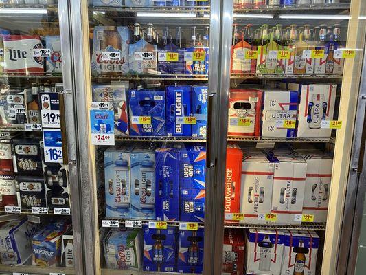 We have a wide section of beer from American to imports