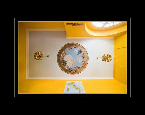 Illusion of a Dome on Ceiling  @ The House of Italy , Balboa Park, San Diego, Ca.