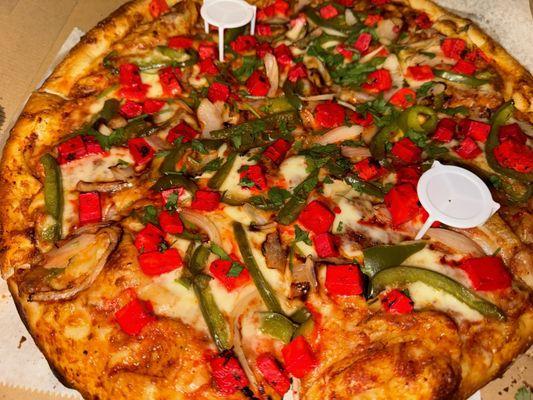 Paneer Pizza with veggies