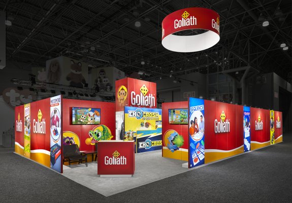 This Goliath booth was the hit of the show