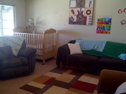 Circle Time Chair, Infant Crib and Couch