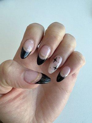 Dip powder on natural nails by Risa and Cong