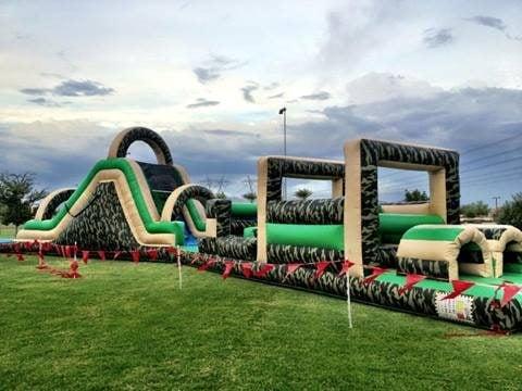 80 Ft Army Obstacle Course with Pool