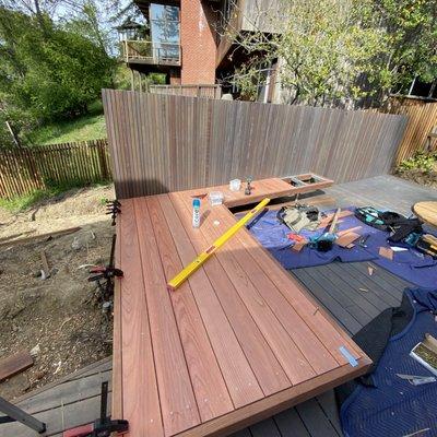 Decking Seating Bench.