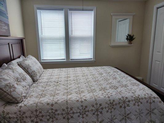 Queen bedroom after renovation