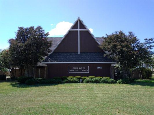 The exterior of our church.