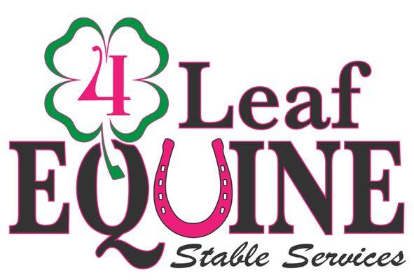 Company logo, please visit us at www.4leafequine.com to learn more.