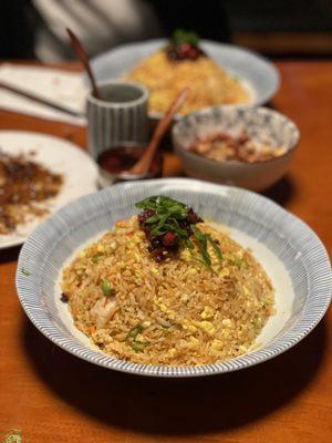 crack fried rice (shrimp, scallop, thai yellow curry)