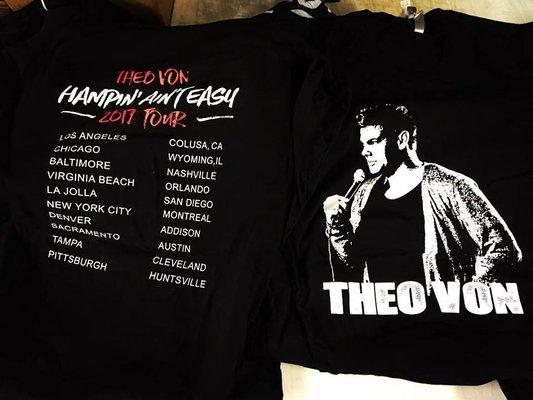 shirts for Theo Von in Los angeles