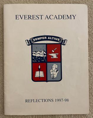 1997-1998 yearbook from Everest Academy in Clarkston, MI