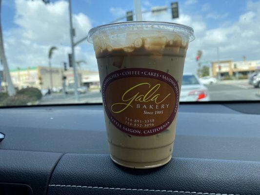 Vietnamese iced coffee with condensed milk