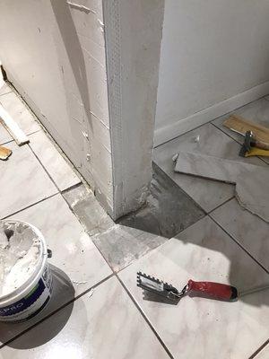 Tile repairs