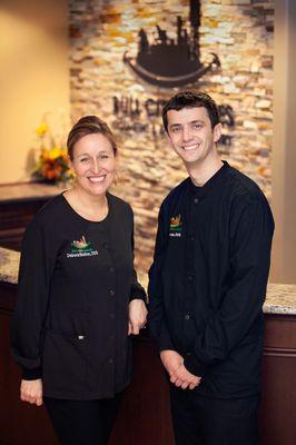 Dr. Debora Bolton and Dr.James Jorge at Bull City Smiles.