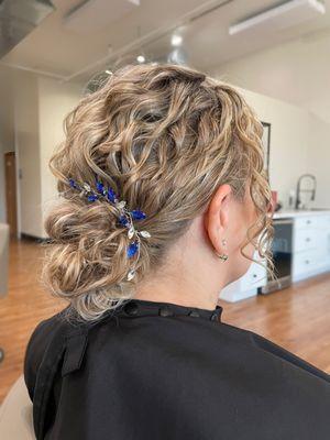 Curly Wedding Hair Styling