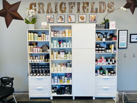 Interior of Craigfields Hair Studio