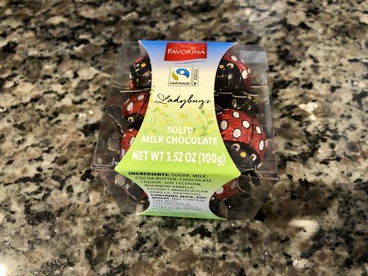 Solid Milk Chocolate Ladybugs