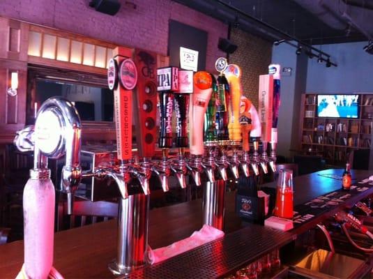 13 beers on tap