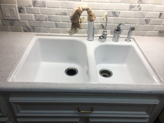 Double Sink Refinished