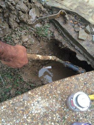 Repairs under pool deck