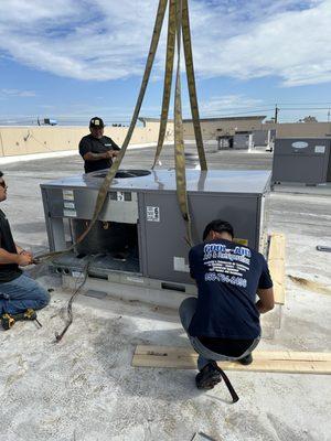 Air conditioning installation