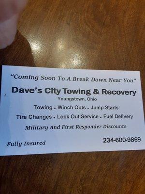 Dave's City Towing & Recovery