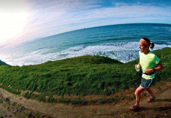 Running on the bluffs