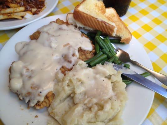 Chicken fried steak plate