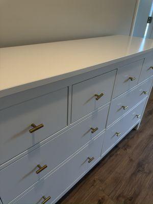 Tops of dressers all cleaned and dusted