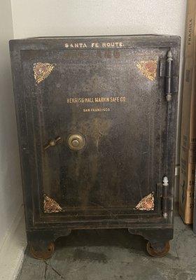 Late 1800's railroad safe - appx 2000 lbs.