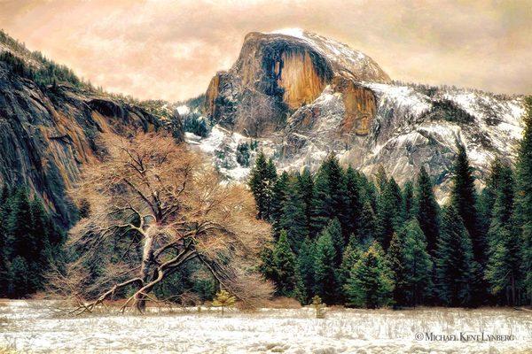 Half Dome Snow