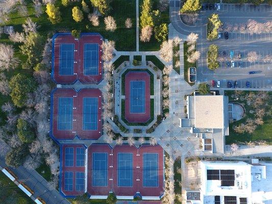 The beautiful courts at OMP