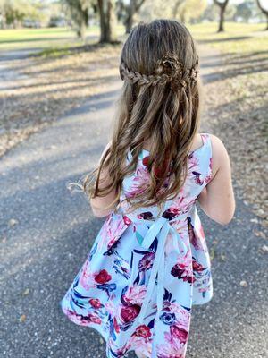 Tiffany styled my daughter's hair so beautifully for her daddy daughter dance.