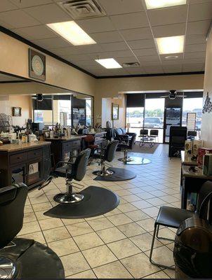 Bangs Salon is conveniently located at 91st and Memorial in Tulsa