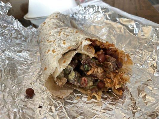 Carne asada burrito