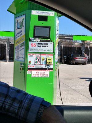 Self service nitrogen tire inflation! $5 for all your tires!