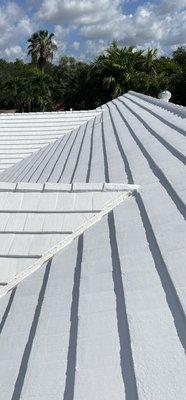 White roof mastic