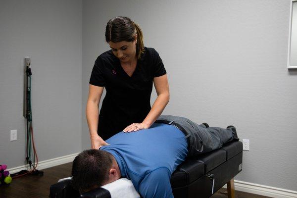 Massage therapy and stretching