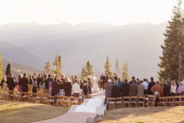 The Wedding Deck on Aspen Mountain.