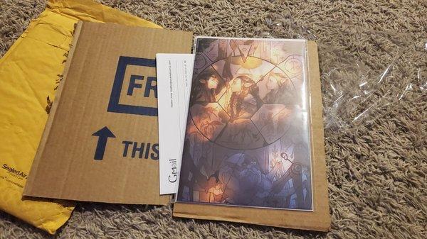 Ordered a comic book online and I got it in about a week. Very well packaged. Will order again!